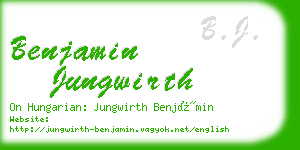 benjamin jungwirth business card